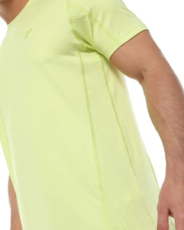 CAMISETA CON BLOQUES EN MALLA LIMA #04808