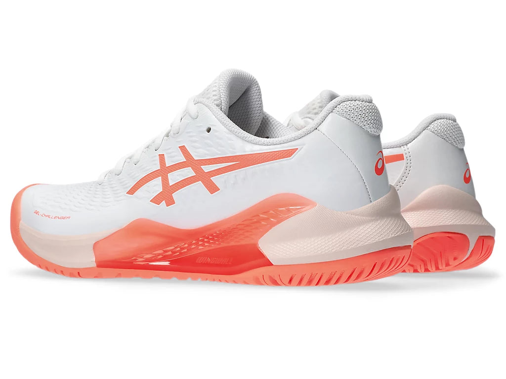GEL CHALLENGER 14 WHITE/SUN CORAL (Pista dura)