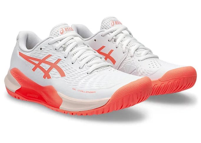 GEL CHALLENGER 14 WHITE/SUN CORAL (Pista dura)