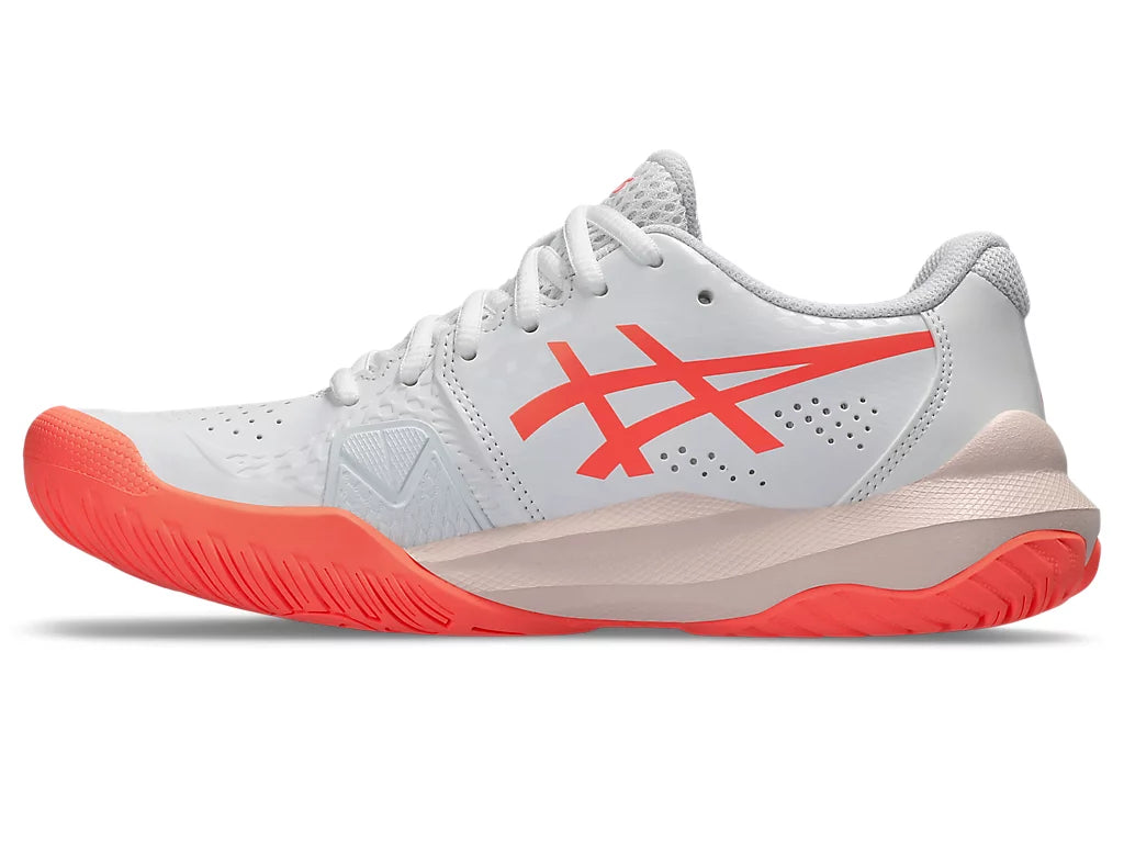 GEL CHALLENGER 14 WHITE/SUN CORAL (Pista dura)