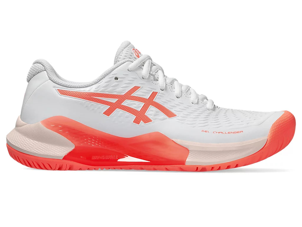GEL CHALLENGER 14 WHITE/SUN CORAL (Pista dura)