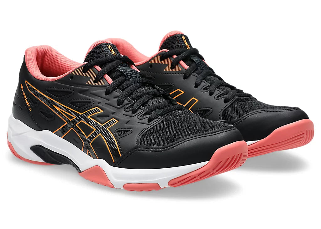 GEL ROCKET 11 BLACK/ORANGE POP (Pista dura)