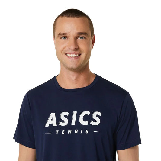 MEN COURT TENNIS GRAPHIC TEE MIDNIGHT
