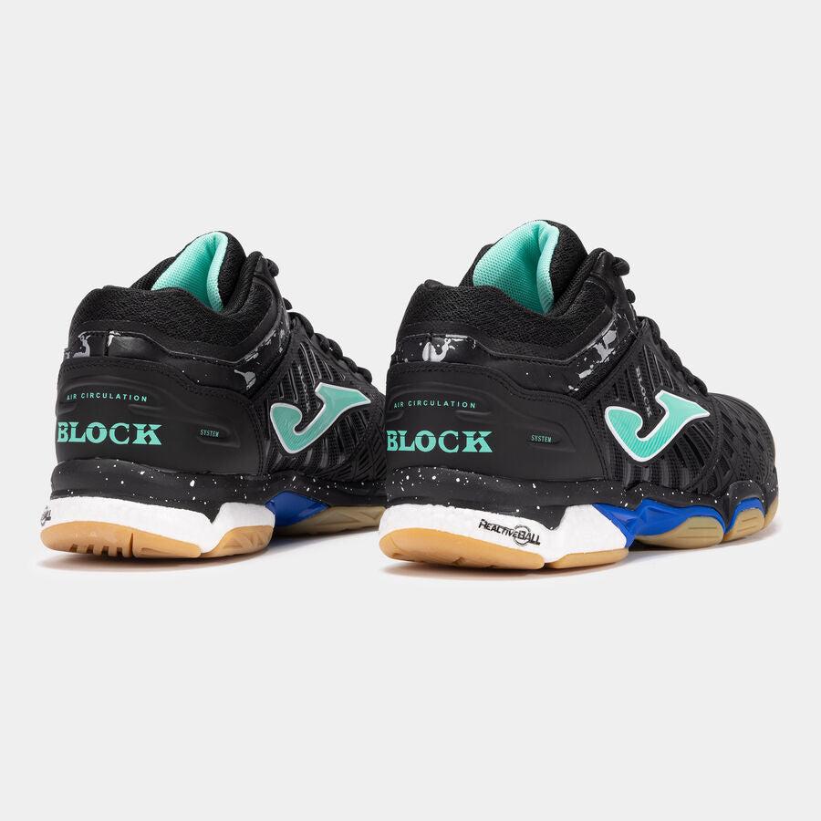 Zapatillas voleibol V.Blok Negro/Azul (Pista dura) (Caballero)