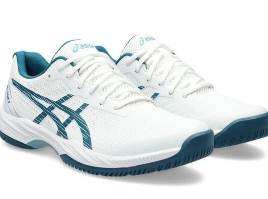 GEL-GAME 9 WHITE/RESTFUL TEAL (Pista dura)