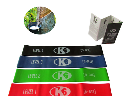 Set de Bandas de Resistencia K6 (ROJO/VERDE/AZUL/NEGRO)