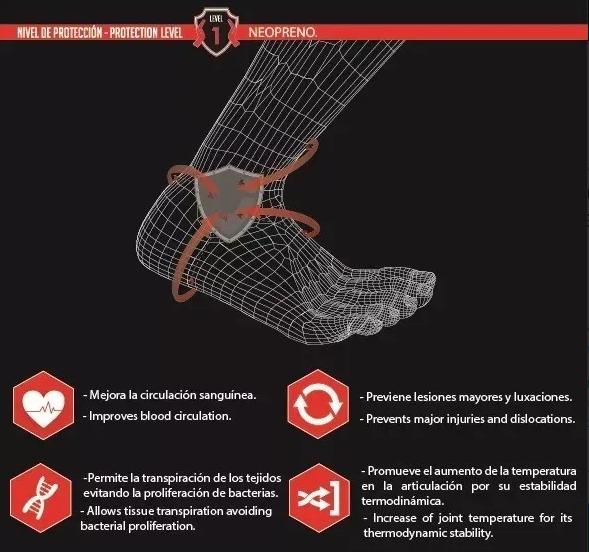 Tobillera K6 Elástica Nivel 1