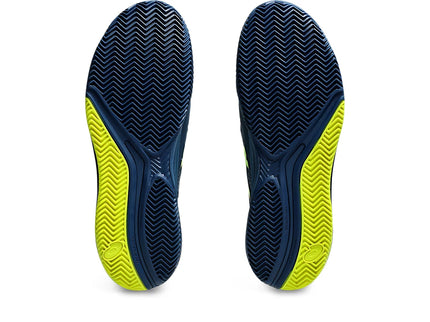 GEL-RESOLUTION 9 CLAY MAKO BLUE/SAFETY YELLOW (Polvo de ladrillo) (Caballero)