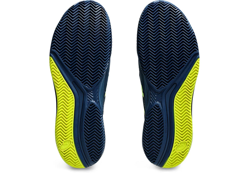 GEL-RESOLUTION 9 CLAY MAKO BLUE/SAFETY YELLOW (Polvo de ladrillo) (Caballero)