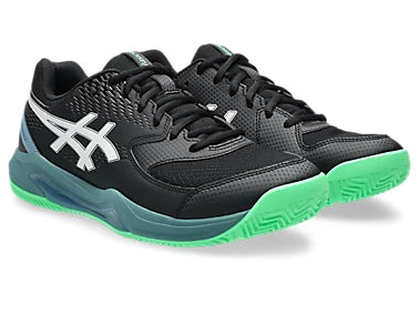 GEL DEDICATE 8 PADEL BLACK/VITAL GREEN (Polvo de ladrillo) (Caballero)