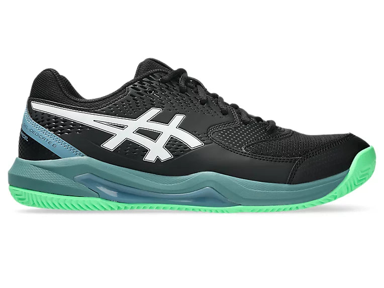 GEL DEDICATE 8 PADEL BLACK/VITAL GREEN (Polvo de ladrillo) (Caballero)