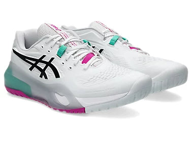 GEL-RESOLUTION X WHITE/AURORA GREEN (Pista dura) (Caballero)