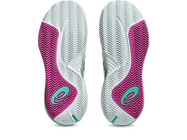 GEL-RESOLUTION X CLAY WHITE/AURORA GREEN (Polvo de ladrillo) (Caballero)