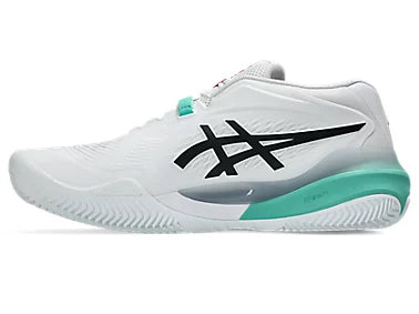 GEL-RESOLUTION X CLAY WHITE/AURORA GREEN (Polvo de ladrillo) (Caballero)