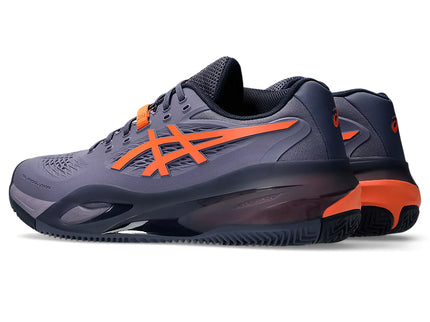 GEL-RESOLUTION X CLAY GREYIS PURPLE/NOVA ORANGE (Polvo de ladrillo) (Caballero)