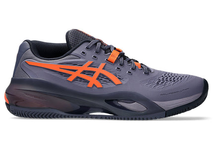 GEL-RESOLUTION X CLAY GREYIS PURPLE/NOVA ORANGE (Polvo de ladrillo) (Caballero)