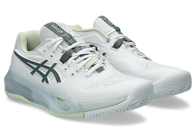 GEL-RESOLUTION X CLAY WHITE/MONUMENT BLUE (Polvo de ladrillo) (Dama)