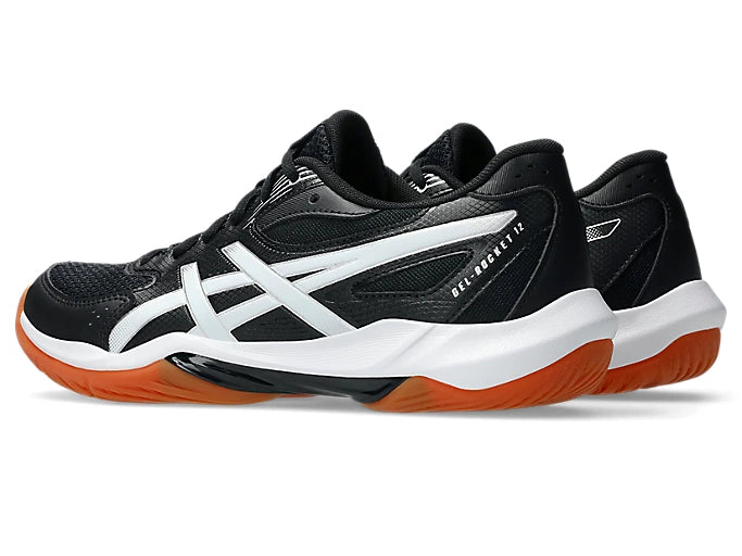 GEL-ROCKET 12 BLACK/WHITE (Pista dura) (Dama)