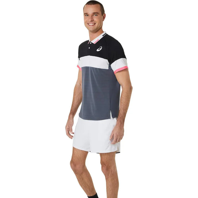 MEN MATCH POLO-SHIRT PERFORMANCE BLACK/CARRIER GREY P
