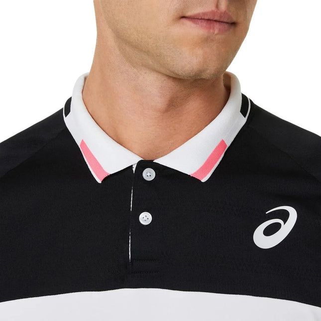 MEN MATCH POLO-SHIRT PERFORMANCE BLACK/CARRIER GREY P