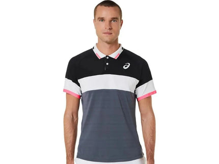 MEN MATCH POLO-SHIRT PERFORMANCE BLACK/CARRIER GREY P