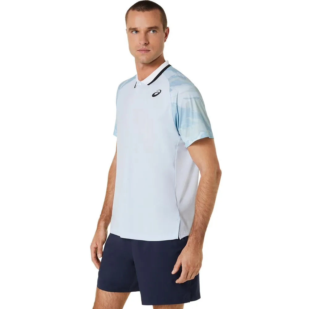 MEN COURT GRAPHIC POLO-SHIRT SOFT SKY