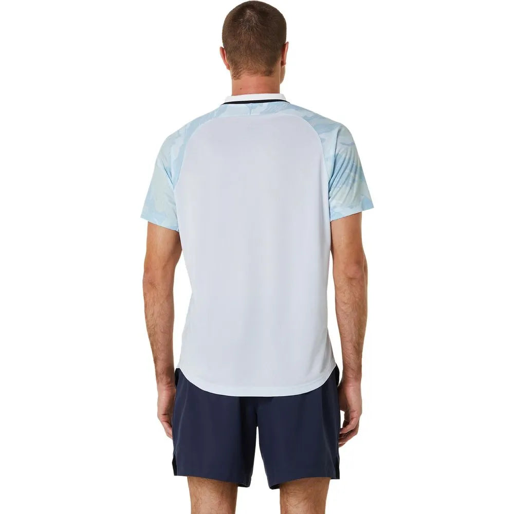 MEN COURT GRAPHIC POLO-SHIRT SOFT SKY