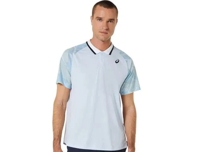 MEN COURT GRAPHIC POLO-SHIRT SOFT SKY