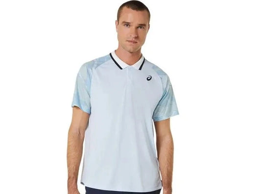 MEN COURT GRAPHIC POLO-SHIRT SOFT SKY