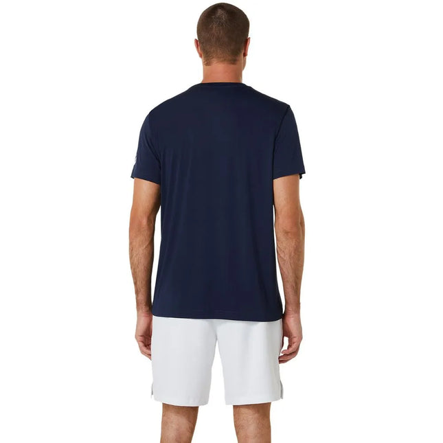 MEN COURT TENNIS GRAPHIC TEE MIDNIGHT