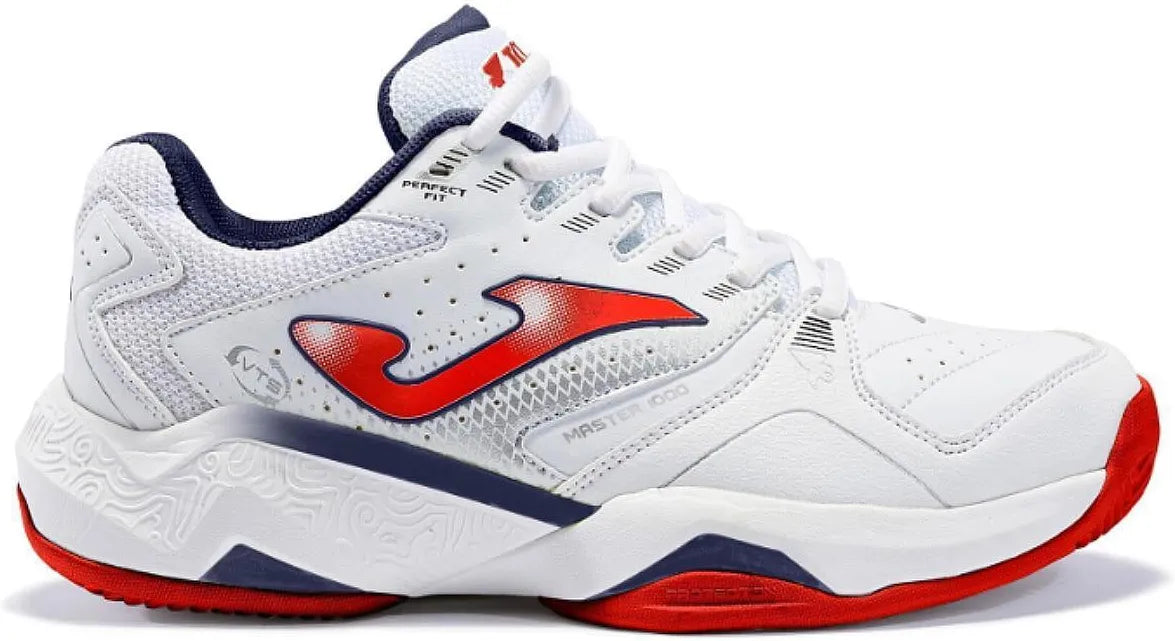 Joma Master 1000 Jr Blanco/Rojo (Polvo de ladrillo) (Junior)