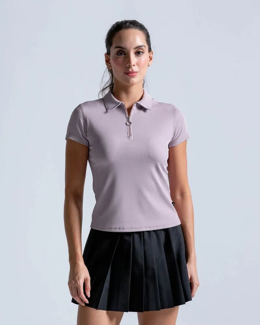 Polo En Tela Con Cremallera #98524