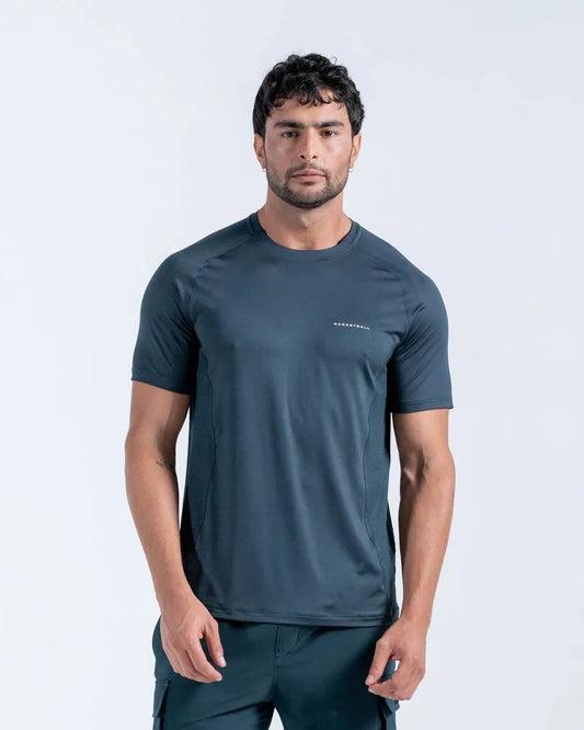 Camiseta Manga Corta Espalda En Malla #04961