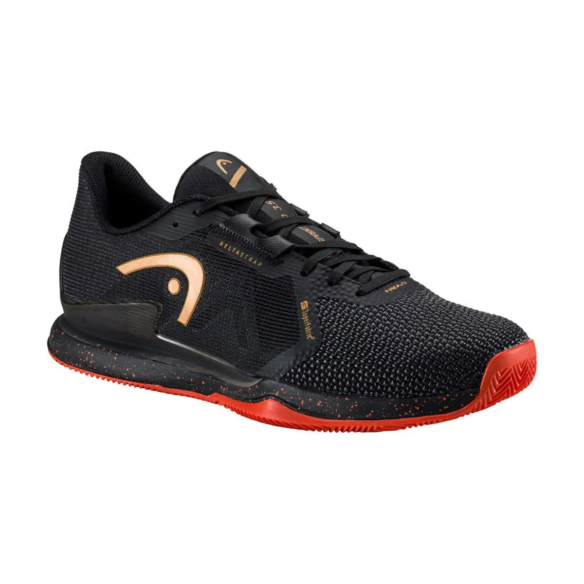 HEAD SPRINT PRO 3.5 SF CLAY BLACK/ORANGE (Caballero) (Polvo de ladrillo)