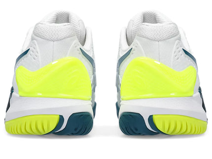 GEL-RESOLUTION 9 WHITE/RESTFUL TEAL (Pista dura) (Caballero)
