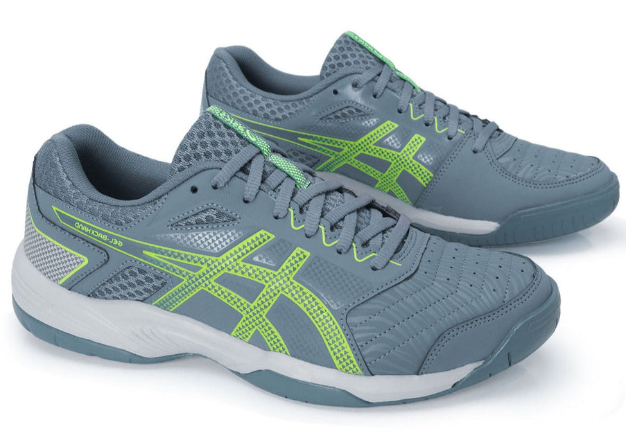 GEL-BACKHAND STEEL BLUE/HAZARD GREEN (Pista dura) (Caballero)