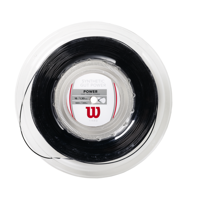 Wilson Synthetic Gut Power 16 200 m (NEGRO) Rollo