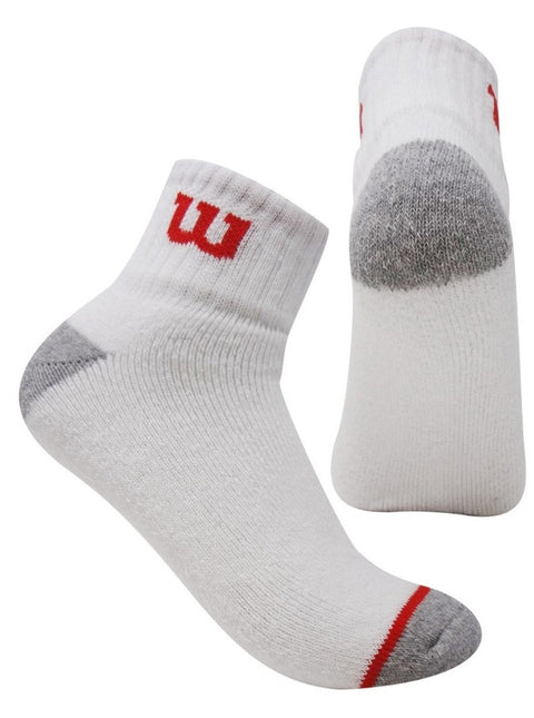 Calcetin media caña Wilson Unisex Talla Única Blanco x3