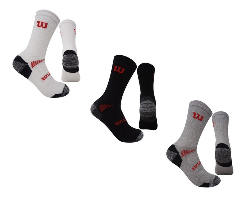 Calcetin largo Deportivo Wilson Talla Única x3