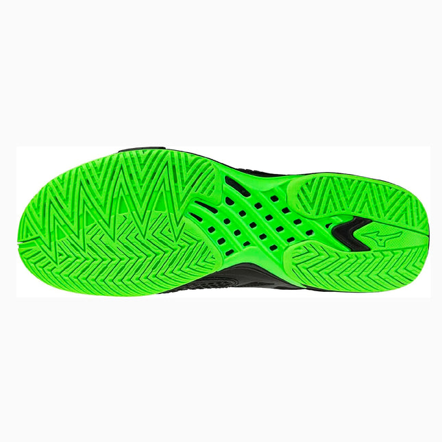 Tenis para Padel Mizuno Wave Exceed Tour 7 Negro/Verde (Polvo de ladrillo)