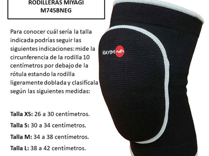 RODILLERA PARA VOLEIBOL MIY M745BNEG