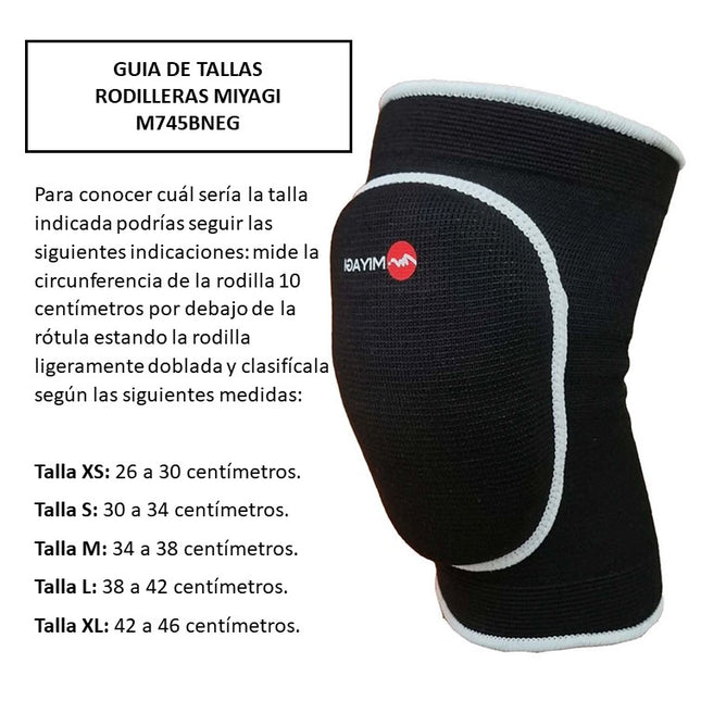RODILLERA PARA VOLEIBOL MIY M745BNEG