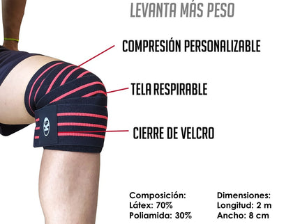 Protectores de Rodilla K6 Levantamiento de Pesas
