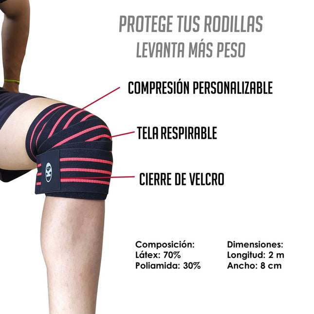 Protectores de Rodilla K6 Levantamiento de Pesas