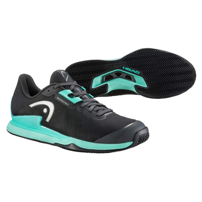 HEAD SPRINT PRO 3.5 SF CLAY BLACK/TEAL (Polvo de ladrillo) (Caballero)
