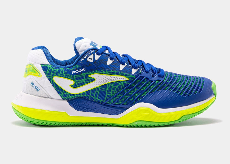 Tenis Joma Point 22 unisex royal amarillo flúor (Polvo de ladrillo)