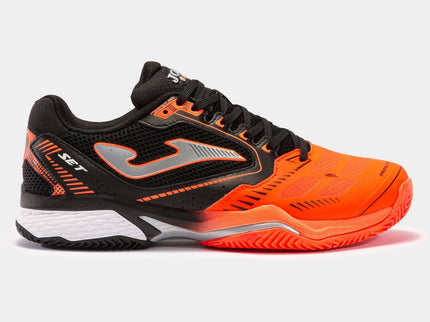 Tenis Joma Set 22 Negro/Naranja Clay (Polvo de ladrillo)