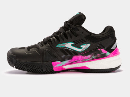 Tenis Joma  Slam 22 Negro/Fucsia Clay (Polvo de ladrillo) (Dama)