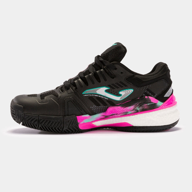 Tenis Joma  Slam 22 Negro/Fucsia Clay (Polvo de ladrillo) (Dama)
