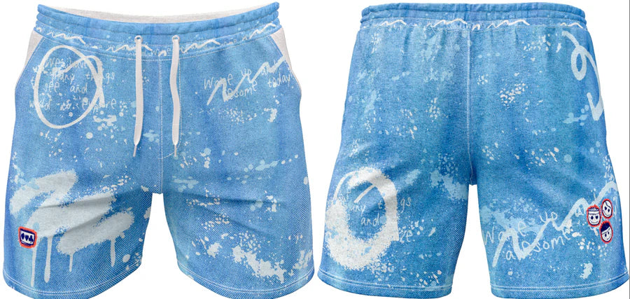 Pantaloneta The Face Denim